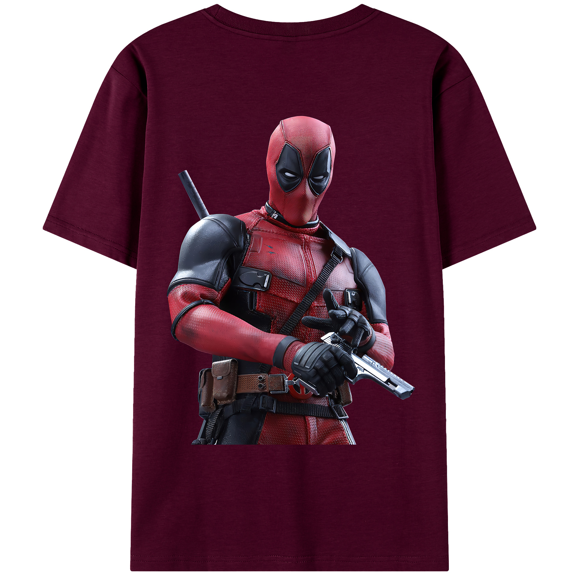 （画像用） Deadpool デッドプール レディース半袖Tシャツ(バックプリント)